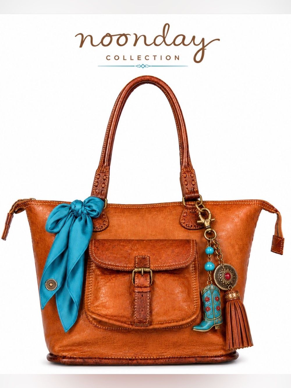 Noonday Collection Brown Leather Tote Bag